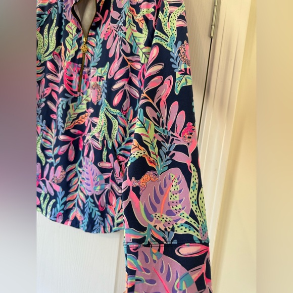 Lilly Pulitzer Skipper Popover Oyster Bay Navy You’ve Been Spotted UPF 50+ - Picture 6 of 12
